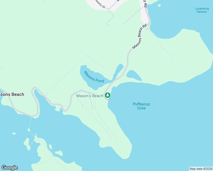 map of restaurants, bars, coffee shops, grocery stores, and more near 87 Masons Beach Road in Lunenburg