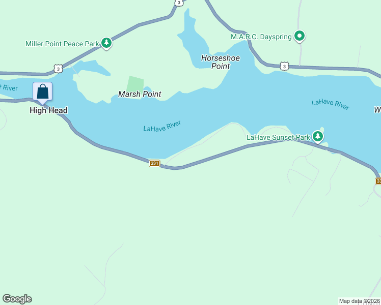 map of restaurants, bars, coffee shops, grocery stores, and more near 36 Shore Drive in Dayspring