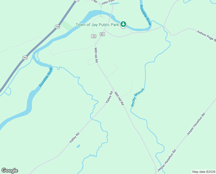 map of restaurants, bars, coffee shops, grocery stores, and more near 685 Glen Road in Jay