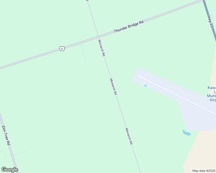 map of restaurants, bars, coffee shops, grocery stores, and more near 873 Monarch Road in Kawartha Lakes