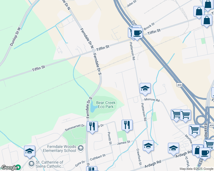 43 Ferndale Drive South, Barrie ON Walk Score