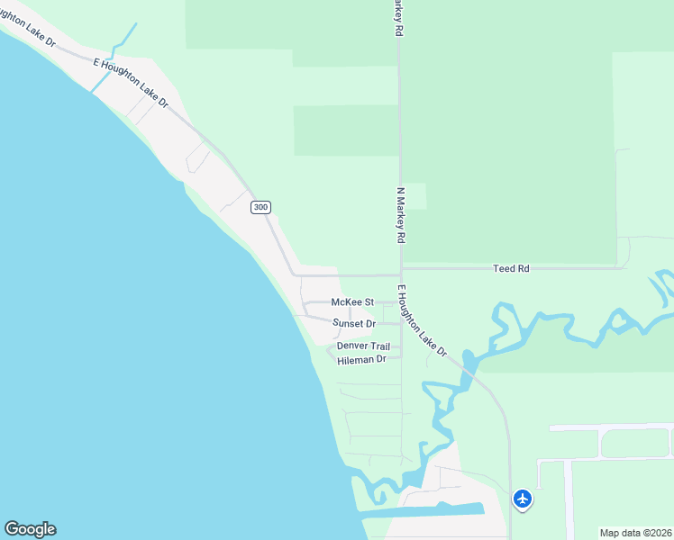 map of restaurants, bars, coffee shops, grocery stores, and more near 6201-6219 East Houghton Lake Drive in Houghton Lake