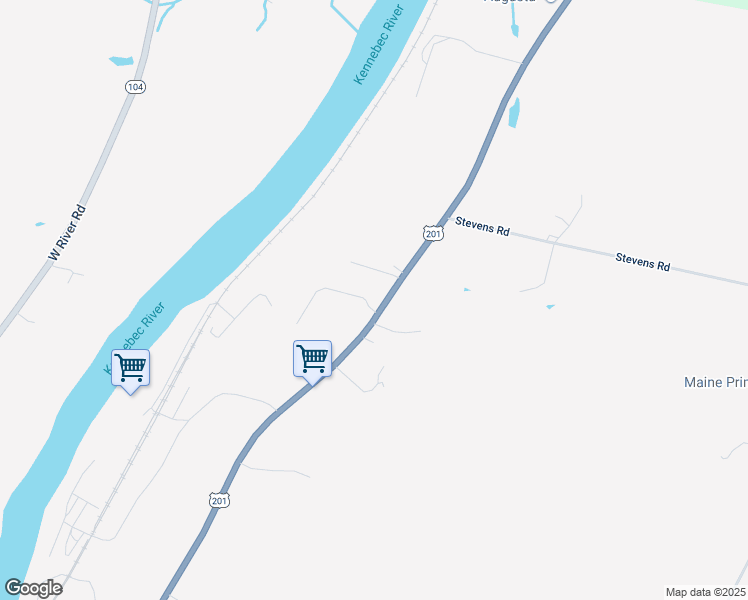 map of restaurants, bars, coffee shops, grocery stores, and more near 9 Sherwood Drive in Augusta