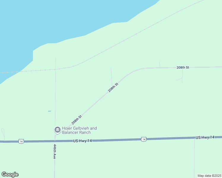 map of restaurants, bars, coffee shops, grocery stores, and more near 44644 208th Street in Lake Preston