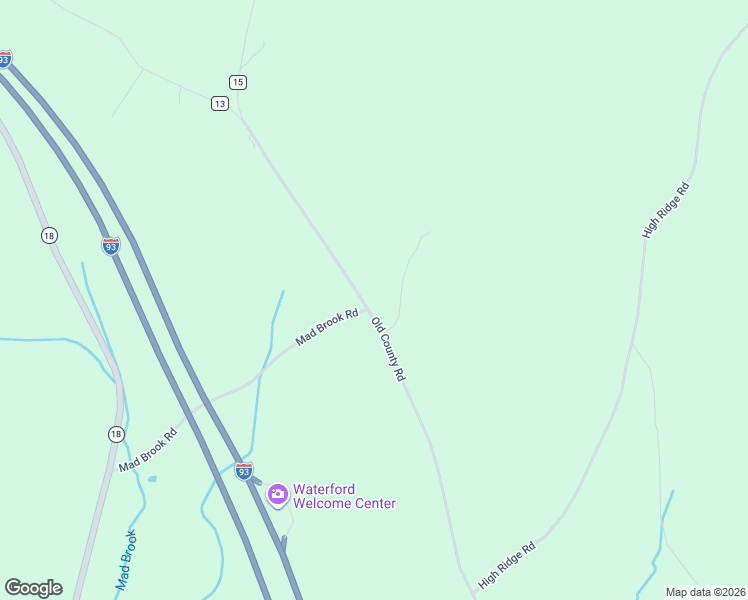 map of restaurants, bars, coffee shops, grocery stores, and more near 3163 Old County Road in Waterford
