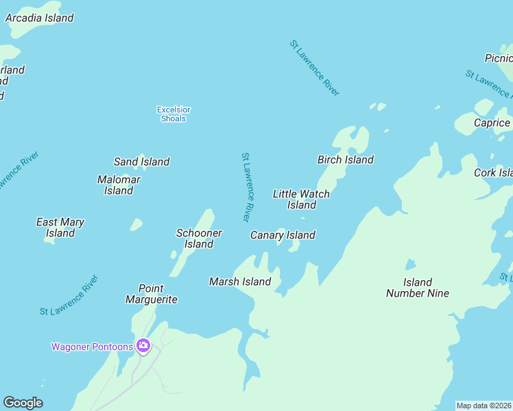 map of restaurants, bars, coffee shops, grocery stores, and more near in Alexandria Bay