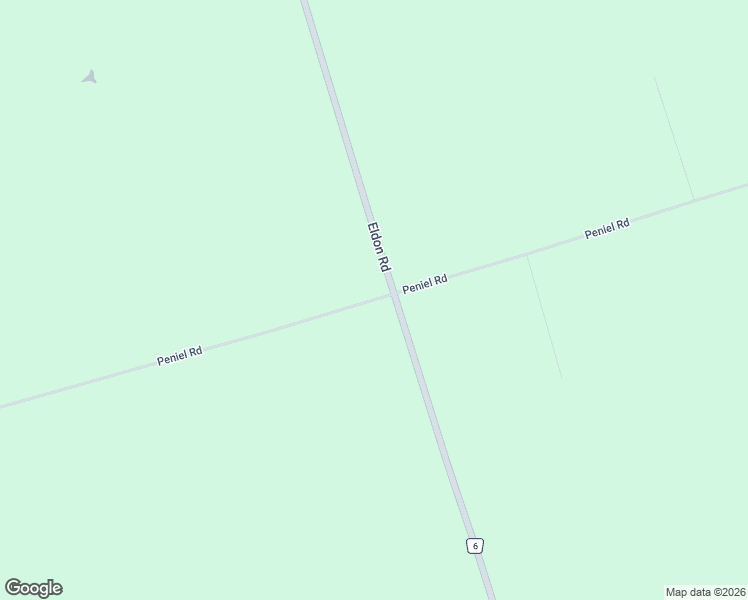map of restaurants, bars, coffee shops, grocery stores, and more near Peniel Road in Kawartha Lakes