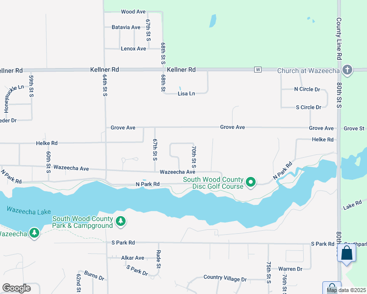map of restaurants, bars, coffee shops, grocery stores, and more near 6910 Arbor Haven Lane in Wisconsin Rapids