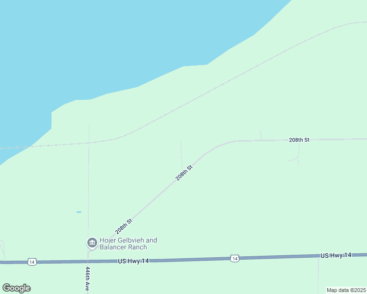 map of restaurants, bars, coffee shops, grocery stores, and more near 44644 208th Street in Lake Preston