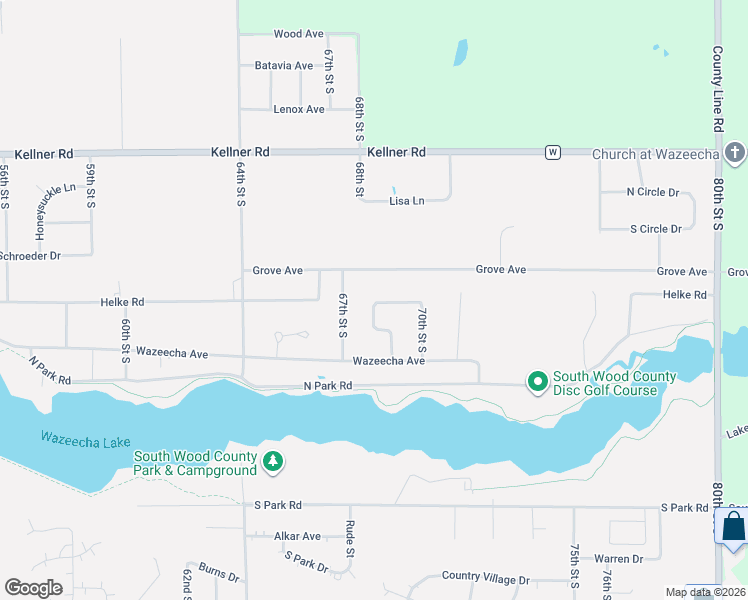 map of restaurants, bars, coffee shops, grocery stores, and more near 6830 Arbor Haven Lane in Wisconsin Rapids