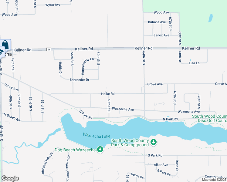 map of restaurants, bars, coffee shops, grocery stores, and more near 6021 Helke Road in Wisconsin Rapids