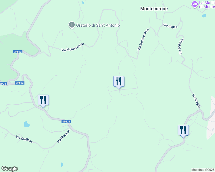 map of restaurants, bars, coffee shops, grocery stores, and more near 803 Via Calizzano in Provincia di Modena