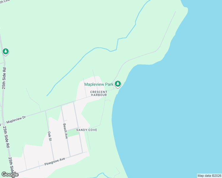 map of restaurants, bars, coffee shops, grocery stores, and more near 456 Mapleview Drive in Innisfil