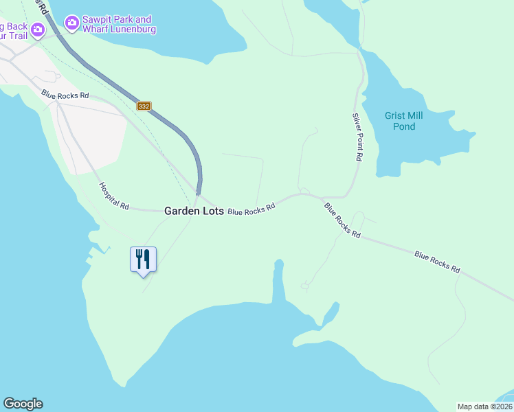 map of restaurants, bars, coffee shops, grocery stores, and more near 20 Schooner Lane in Lunenburg