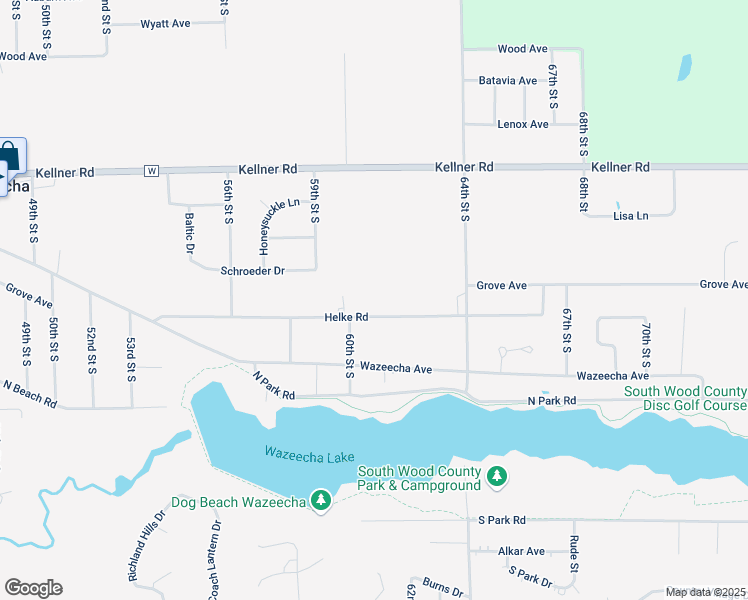 map of restaurants, bars, coffee shops, grocery stores, and more near 6021 Helke Road in Wisconsin Rapids