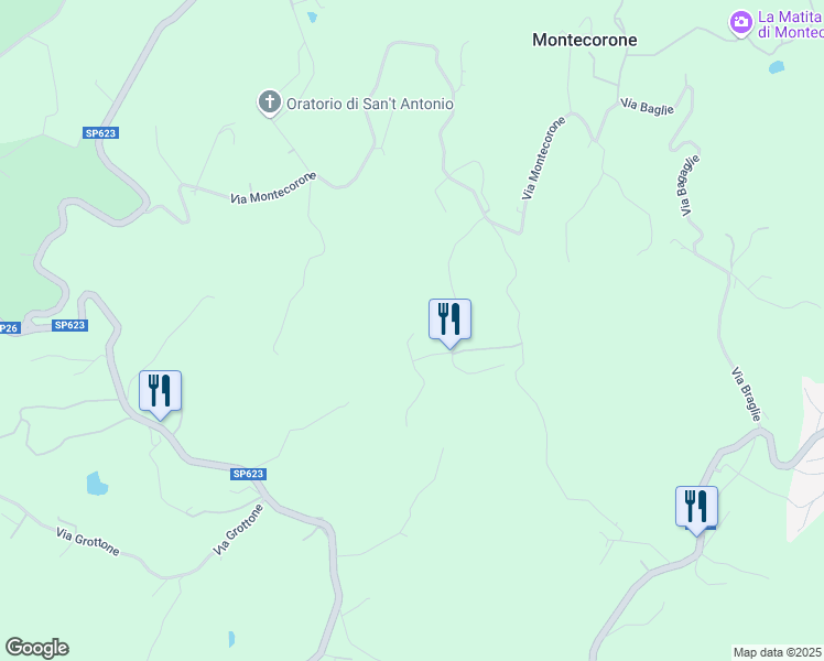 map of restaurants, bars, coffee shops, grocery stores, and more near 803 Via Calizzano in Provincia di Modena