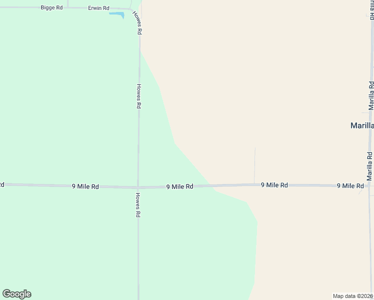map of restaurants, bars, coffee shops, grocery stores, and more near 20192 9 Mile Road in Copemish