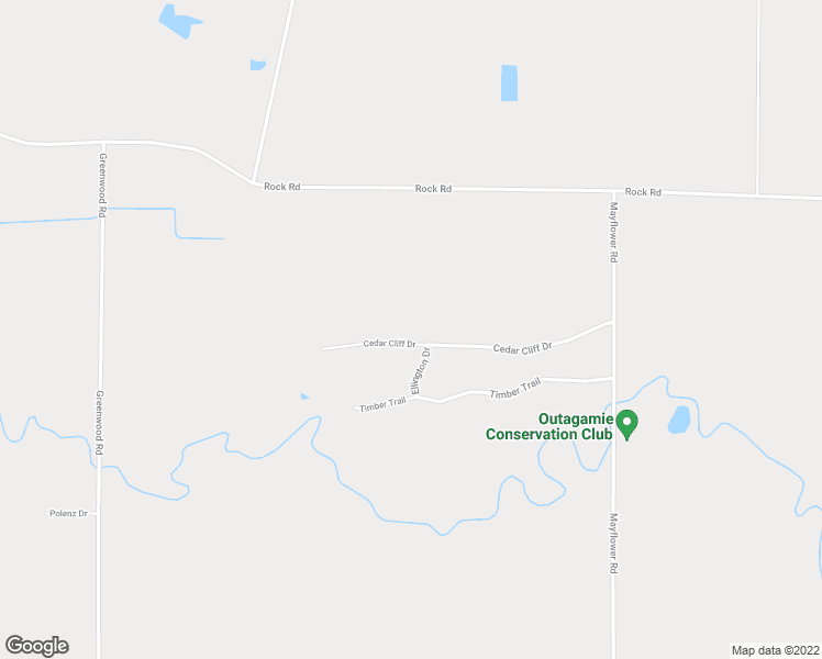 map of restaurants, bars, coffee shops, grocery stores, and more near W6264 Cedar Cliff Dr in Hortonville