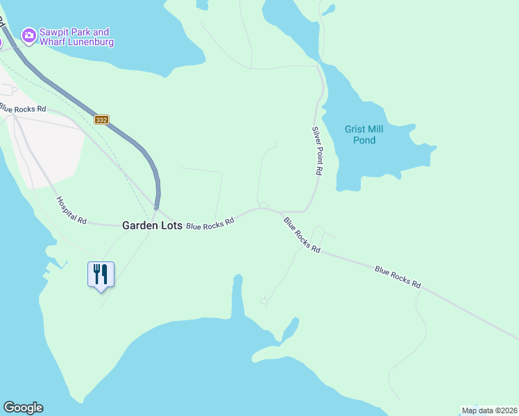 map of restaurants, bars, coffee shops, grocery stores, and more near 647 Blue Rocks Rd in Lunenburg