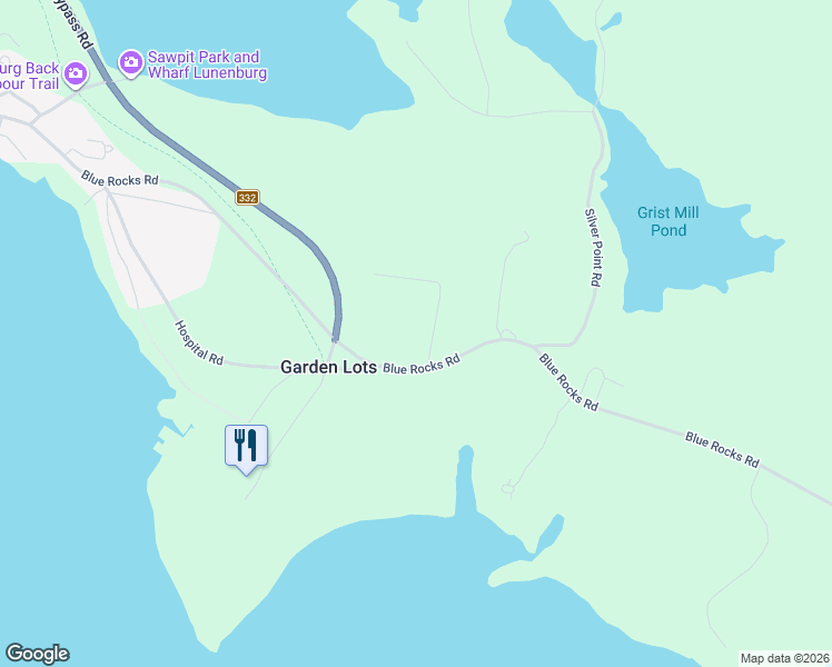 map of restaurants, bars, coffee shops, grocery stores, and more near 21 Schooner Lane in Lunenburg