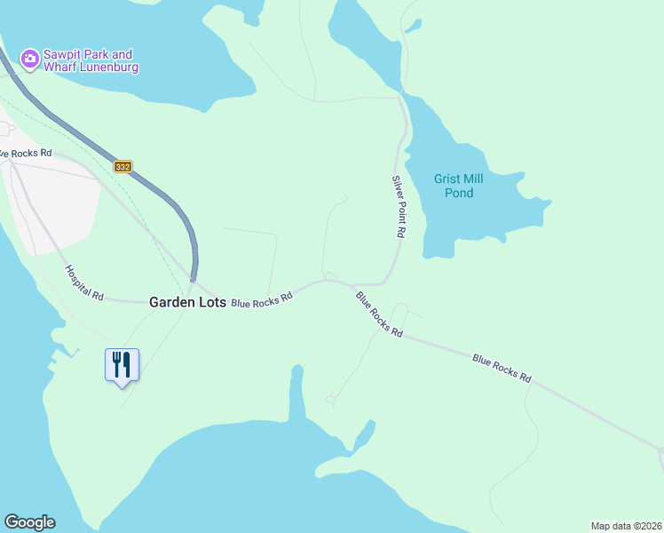 map of restaurants, bars, coffee shops, grocery stores, and more near 647 Blue Rocks Road in Lunenburg