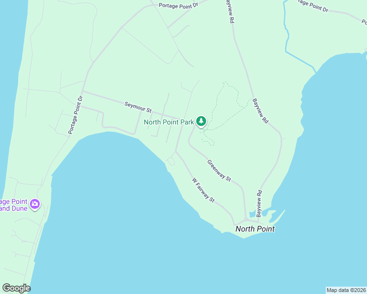 map of restaurants, bars, coffee shops, grocery stores, and more near 8001-8799 Greenway St in Onekama