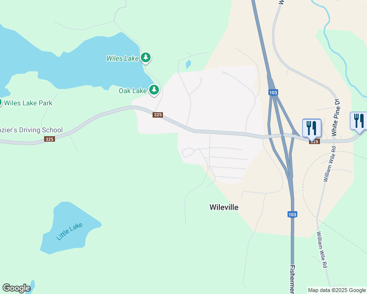 map of restaurants, bars, coffee shops, grocery stores, and more near 6 Mini Park in Wileville