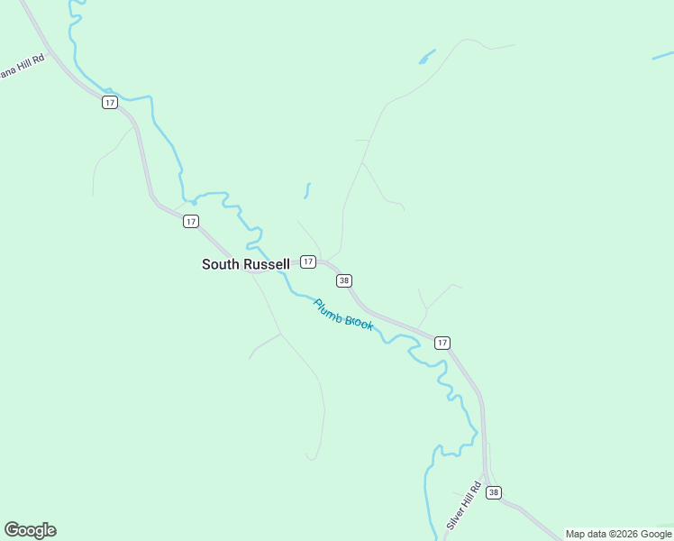 map of restaurants, bars, coffee shops, grocery stores, and more near 576 County Road 17 in Russell