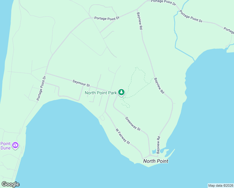 map of restaurants, bars, coffee shops, grocery stores, and more near 8001 Greenway Street in Onekama