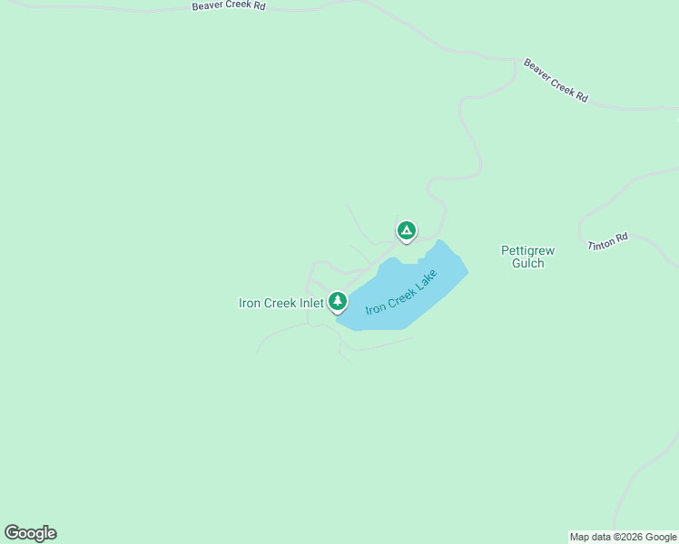 map of restaurants, bars, coffee shops, grocery stores, and more near Iron Creek Loop in Lawrence County