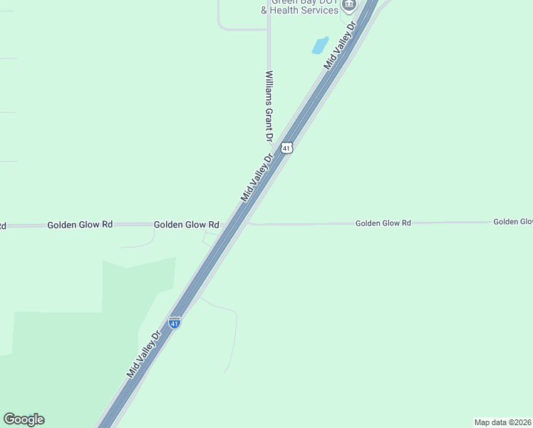 map of restaurants, bars, coffee shops, grocery stores, and more near 2816 Golden Glow Road in De Pere