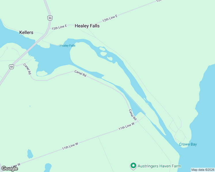 map of restaurants, bars, coffee shops, grocery stores, and more near Canal Road in Northumberland County