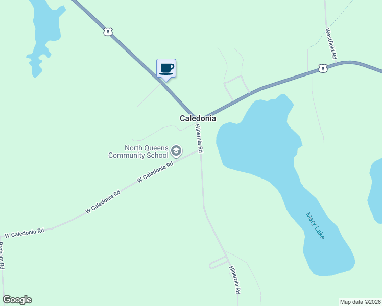 map of restaurants, bars, coffee shops, grocery stores, and more near 1866 Hibernia Road in Caledonia