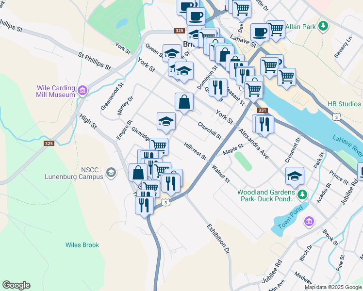 map of restaurants, bars, coffee shops, grocery stores, and more near 28 Glenridge Avenue in Bridgewater
