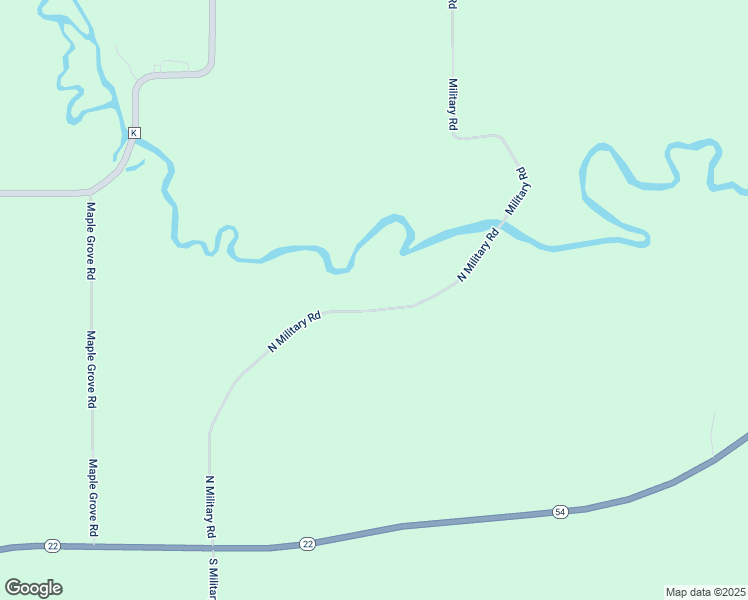 map of restaurants, bars, coffee shops, grocery stores, and more near N3711 North Military Road in Weyauwega