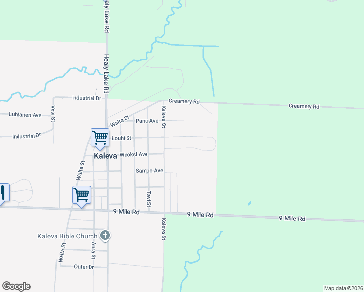 map of restaurants, bars, coffee shops, grocery stores, and more near 14799 Louhi Street in Kaleva