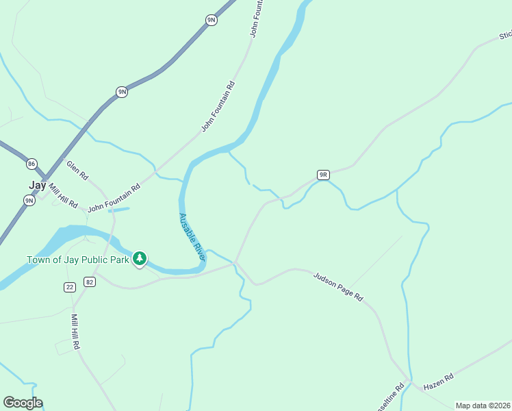 map of restaurants, bars, coffee shops, grocery stores, and more near 163 Stickney Bridge Road in Jay