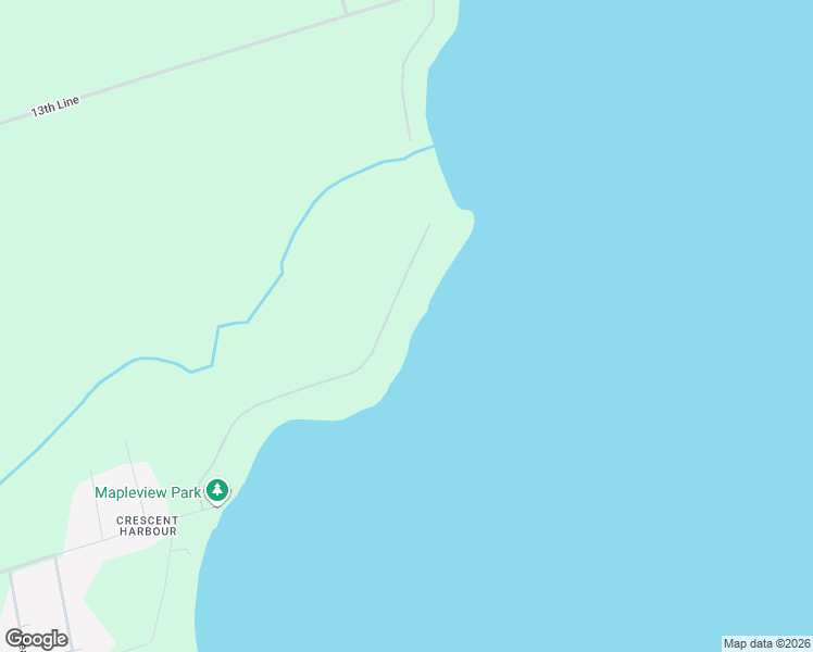 map of restaurants, bars, coffee shops, grocery stores, and more near Crescent Harbour Road in Innisfil