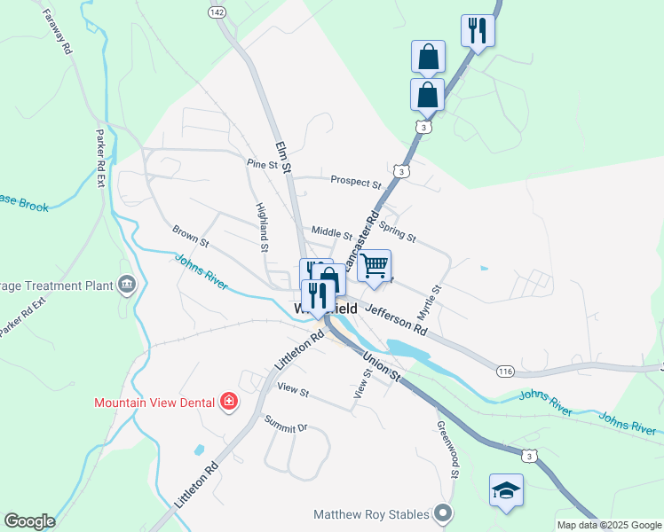map of restaurants, bars, coffee shops, grocery stores, and more near 14 Cross Street in Whitefield