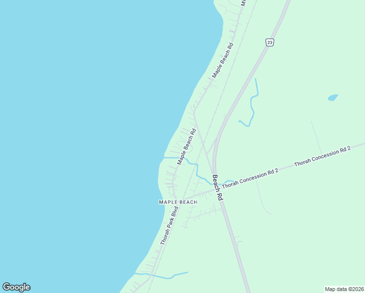 map of restaurants, bars, coffee shops, grocery stores, and more near 25220B Maple Beach Road in Regional Municipality of Durham