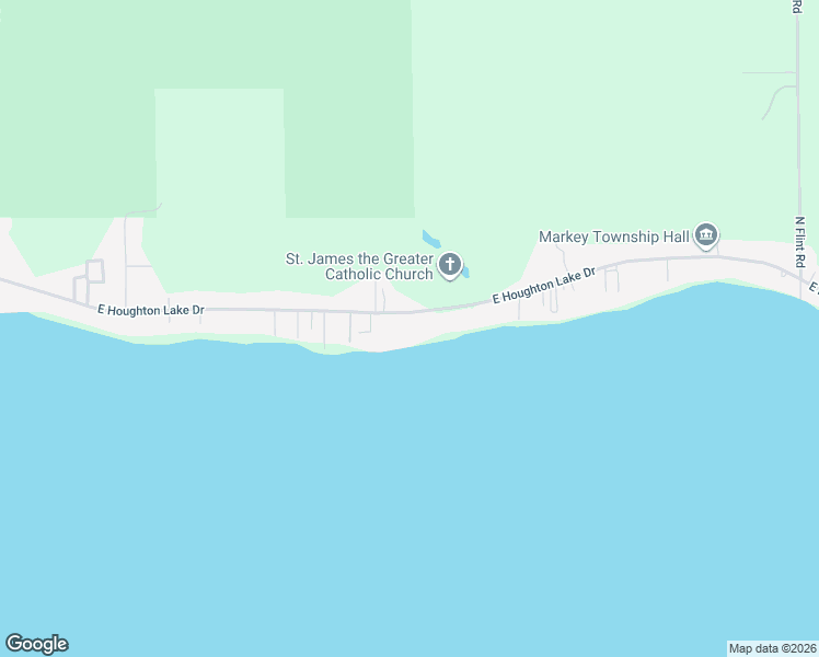 map of restaurants, bars, coffee shops, grocery stores, and more near 7827-8103 East Houghton Lake Drive in Houghton Lake