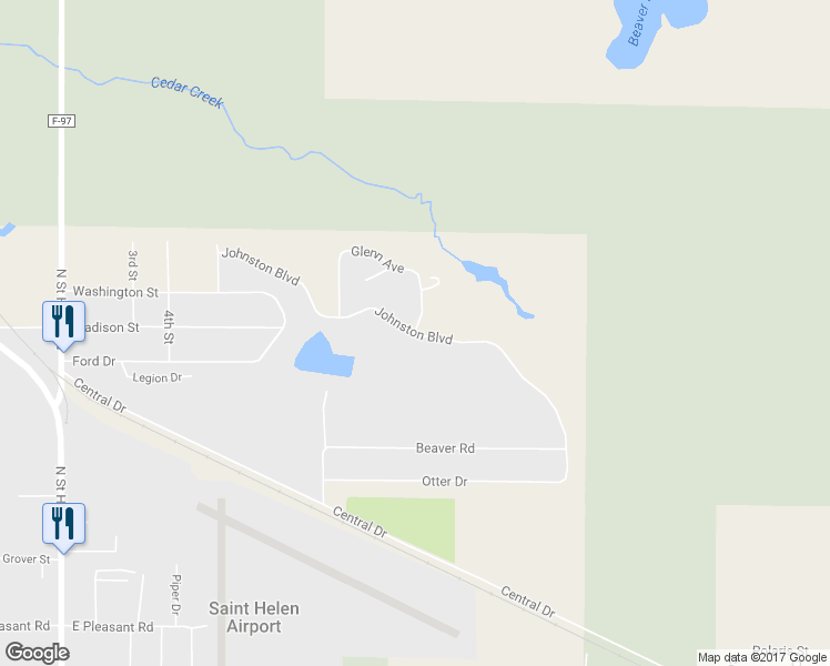 map of restaurants, bars, coffee shops, grocery stores, and more near 10719 Johnston Boulevard in St. Helen