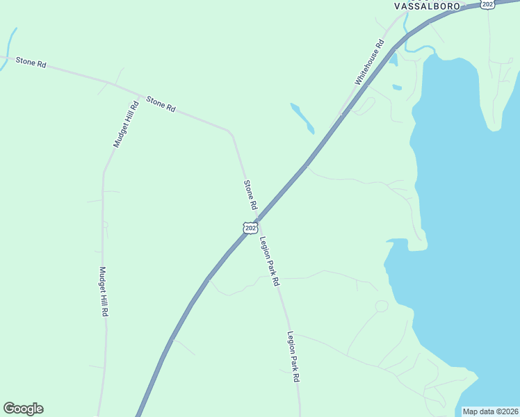 map of restaurants, bars, coffee shops, grocery stores, and more near 1674 Belfast Road in Vassalboro