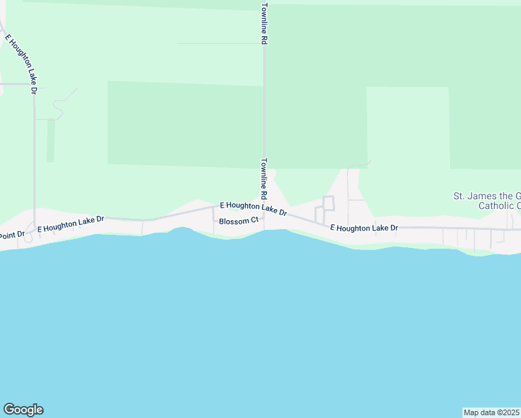 map of restaurants, bars, coffee shops, grocery stores, and more near 8801 East Houghton Lake Drive in Houghton Lake