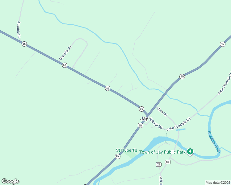 map of restaurants, bars, coffee shops, grocery stores, and more near 6711 New York 86 Scenic in Jay