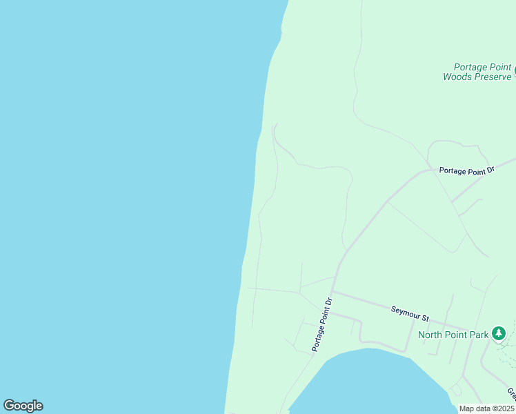 map of restaurants, bars, coffee shops, grocery stores, and more near 9296 Lakeside Avenue in Onekama