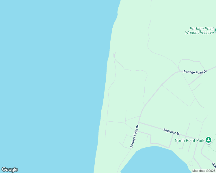map of restaurants, bars, coffee shops, grocery stores, and more near 9296 Lakeside Avenue in Onekama