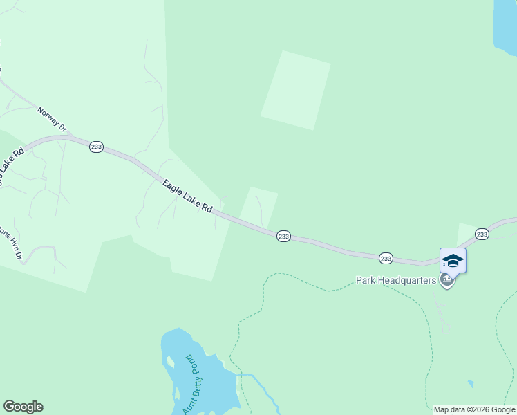 map of restaurants, bars, coffee shops, grocery stores, and more near 21 Hulberts Way in Bar Harbor