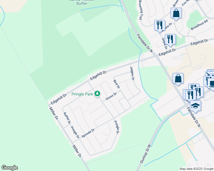 map of restaurants, bars, coffee shops, grocery stores, and more near in Barrie