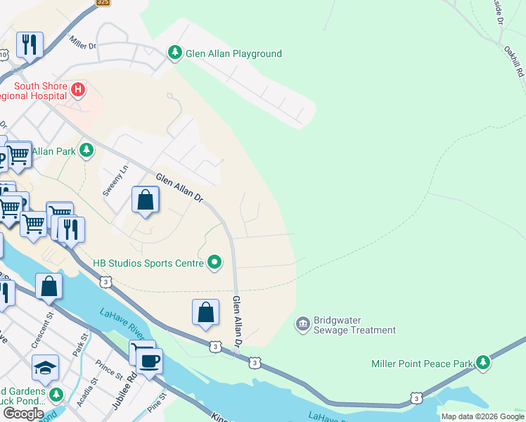 map of restaurants, bars, coffee shops, grocery stores, and more near 40 Doctor Ernst Court in Bridgewater